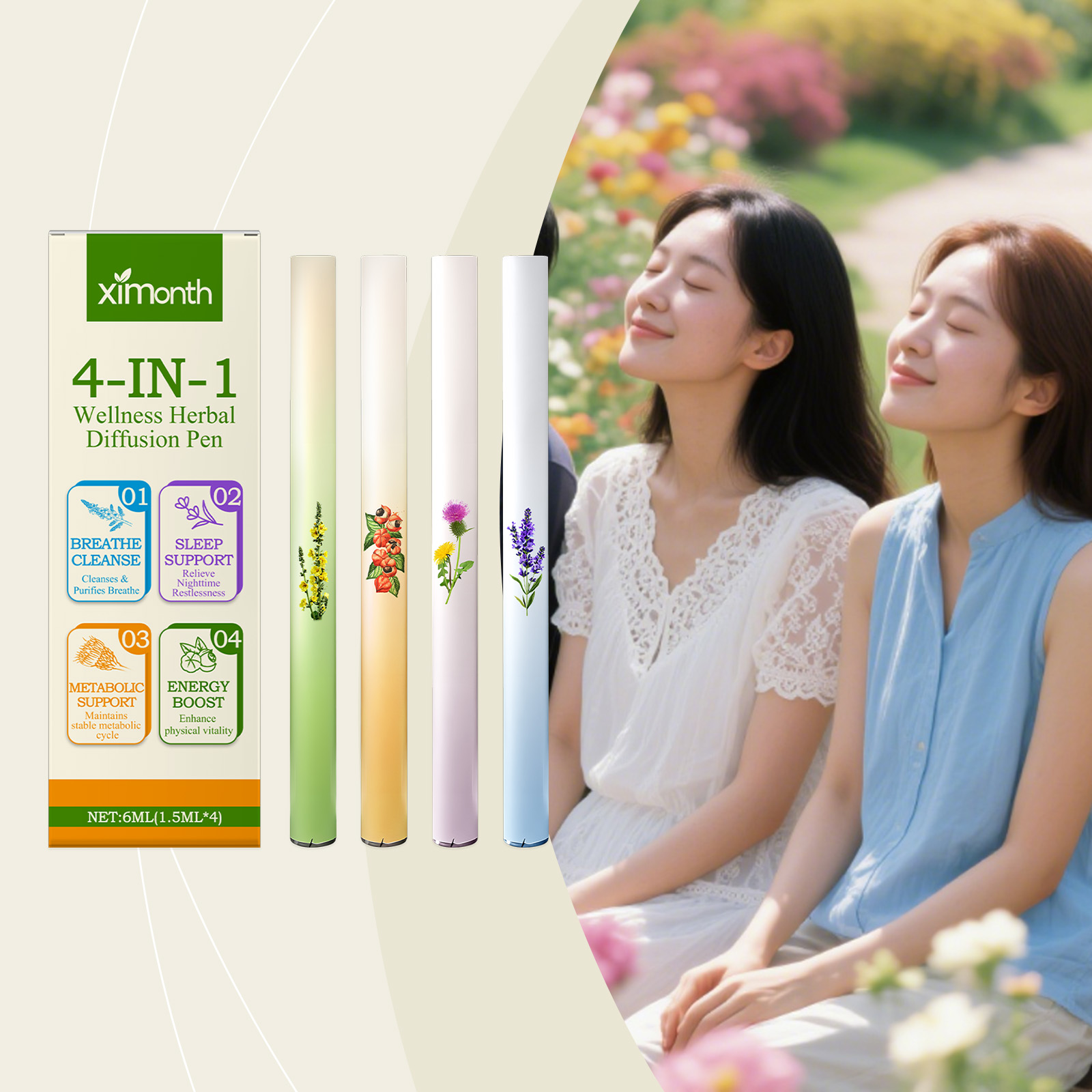 عصا كومبو للطاقة العشبية 4 في  - مراجعة Herbal And Wellness وسعره